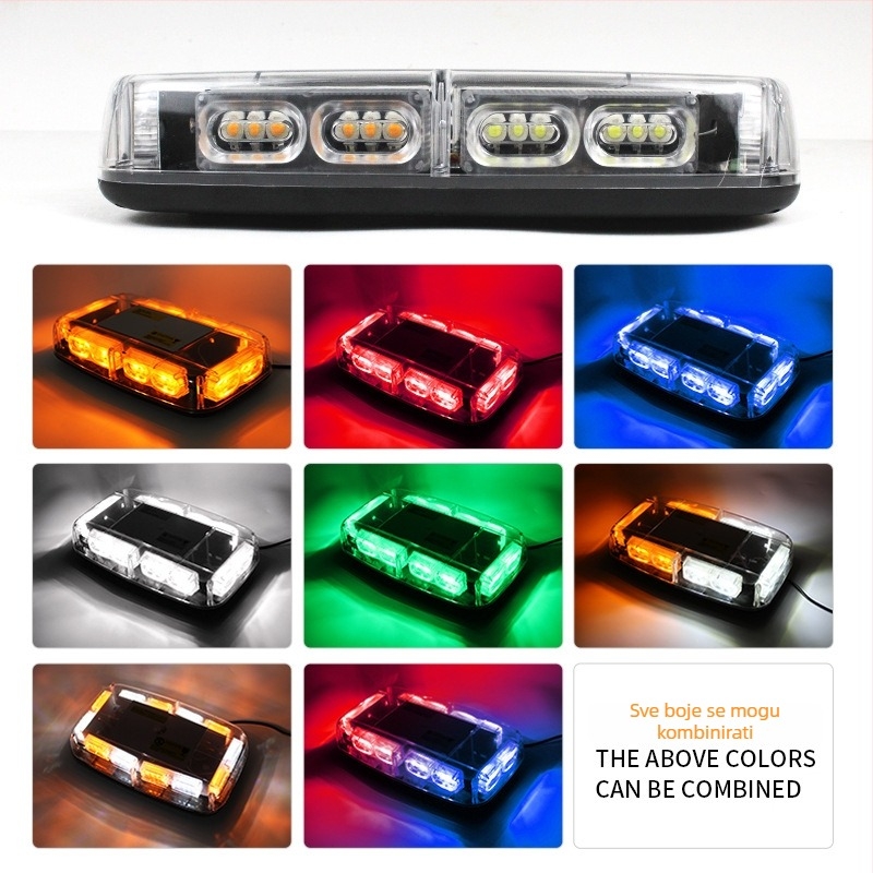 Automobilska plafonska LED svjetiljka visoke snage s 36 LED, magnetski četverostrani upozoravajući signal za vozila spašavanja i kamione