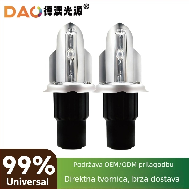 H4 HID Xenon auto far s podešavajućim kutem snopa, 35W, 12V, za duga i kratka svjetla, 6000K-8000K