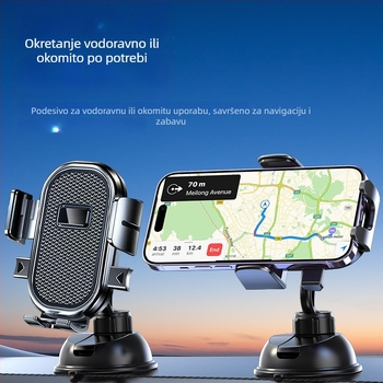 Univerzalni držač za telefon u automobilu s usisnom čašicom za navigaciju, središnju konzolu i prednje staklo