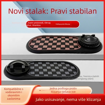Držač za telefon u automobilu s protukliznom podlogom za navigaciju, znakom za parkiranje i višefunkcionalnom podrškom središnje konzole