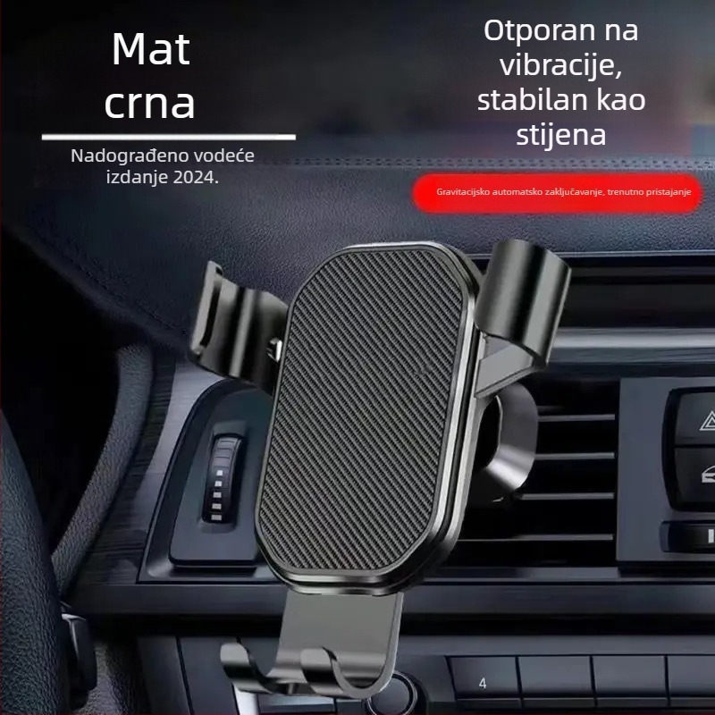 Držač za telefon za otvor za ventilaciju automobila s gravitacijskim senzorom — trokutasti dizajn s oglednom površinom
