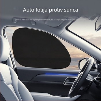 Set od dva komada sjenila za stražnje staklo s petljom, elektrostatni PVC film, jastučić za blokiranje svjetla, automobilsku zaštitu od ljeta