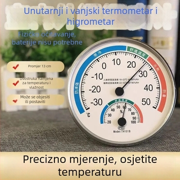 Visoko precizan unutarnji termometar i higrometar za kuću — stolni ili zidni mjerač temperature i vlage