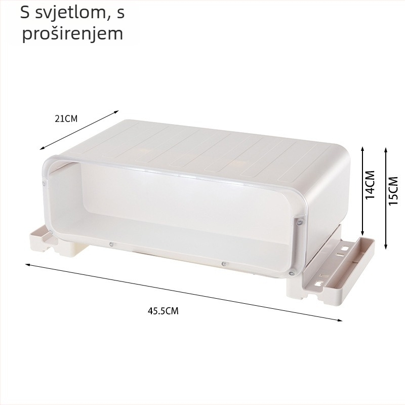 Stolni podizač monitora s prozirnom izložbenom pločom za blind box figurice, uredski podmetač