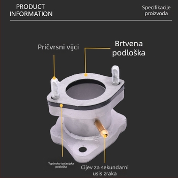 Priključak karburatora za motocikl CG125/150/200 — aluminijsko-gumeni usisni otvor za tricikl motocikl