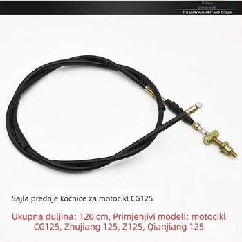 CG125 Zhujiang ZJ set kablova: kabel kvačila, kabel gasa, kabel brzomjera, kabel okretaja i kočioni kabel za Qianjiang Happiness