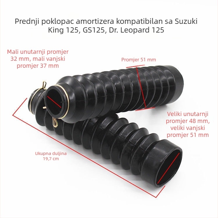 Kryt prašine prednjeg amortizera GS125 HJ125KQS/GSX150