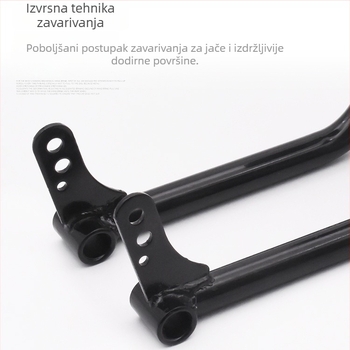 Električni tricikl: pedala kočnice i stopalni pedal, poluga kočnice