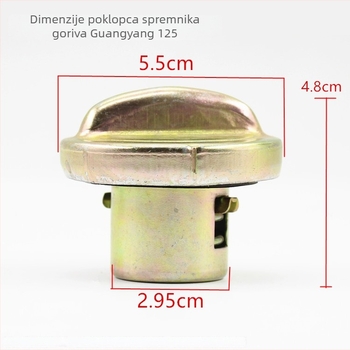 Brava poklopca spremnika goriva za trokolni motocikl, kompatibilna AX100, Jinbiao WY125, Guangyang CBT, Dayang, Qiaoge, Lingying, JH70