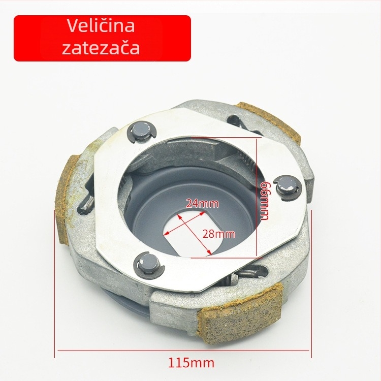 Guangyang GY6-125 Skuter Falcon 150 Spojková sada — Prednji pogonski kolut i stražnji remenski kolut, Blok izbacivanja