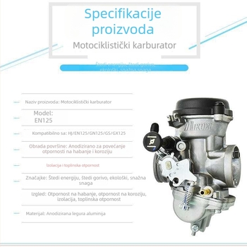 Komplet filtra goriva i karburatora za motocikl EN125-AGS Prince Diamond leopard HJ125K-2 GX125 GN125