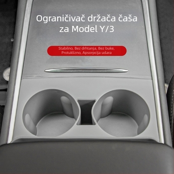 Silikonska podložka za držač čaše u središnjoj konzoli Tesla Model Y/3 i visokotemperaturna kutija za pohranu