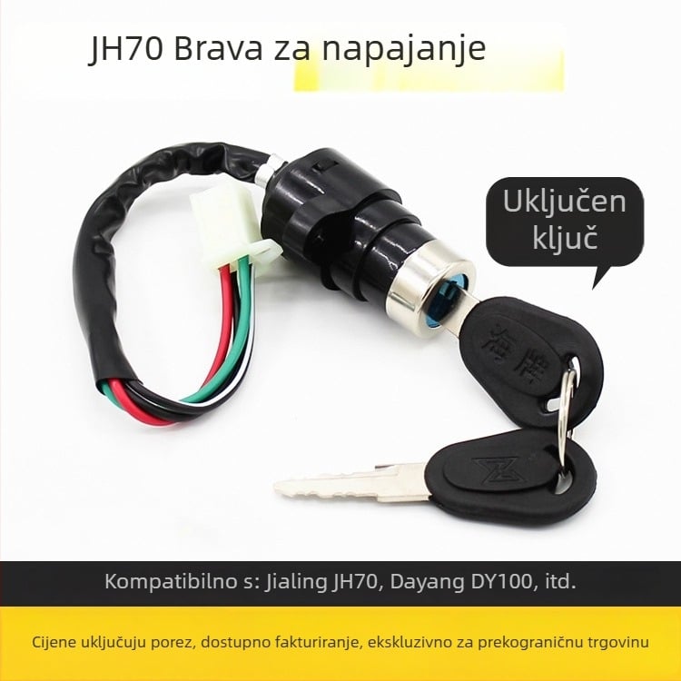 Elektronički prekidač paljenja s elektroničkom bravi za motocikl Jialing JH70 Dayang DY90