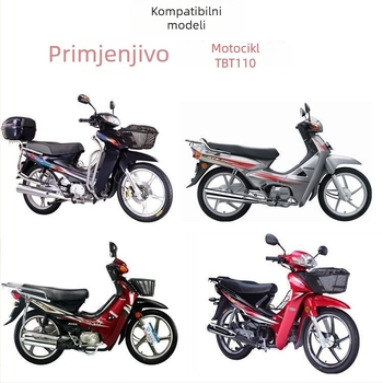 TBT110 zakrivljeni okvir motocikla – kućište instrument ploče, kućište kilometra, plastično kućište s staklenim poklopcem, gornji poklopac, za Hondu