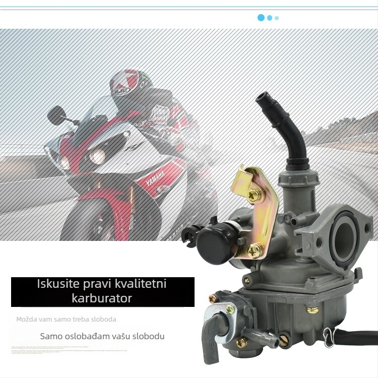 Karburator za motocikl PZ19 DY100 Dayang 100, za tricikl s zakrivljenim okvirom, tip 110