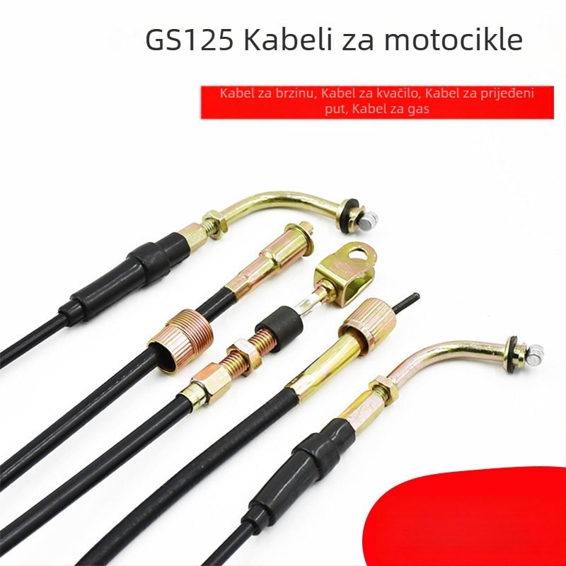 GS125 GN125 kabel odometra, kabel mjernog sustava brzine, vakuumski kabel za gas i kabel kvačila – stariji model motocikla