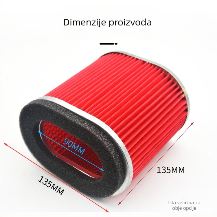 Fotonov filter za tricikl motocikl 150200 zračni filter s papirnim jezgrom i spužvasti filter Loncin Lifan pribor