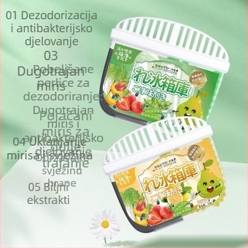 Kutija za dezodoriranje hladnjaka s aktivnim ugljenom – miris bijele breskve, neutralizator mirisa