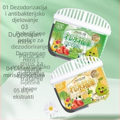 Kutija za dezodoriranje hladnjaka s aktivnim ugljenom – miris bijele breskve, neutralizator mirisa