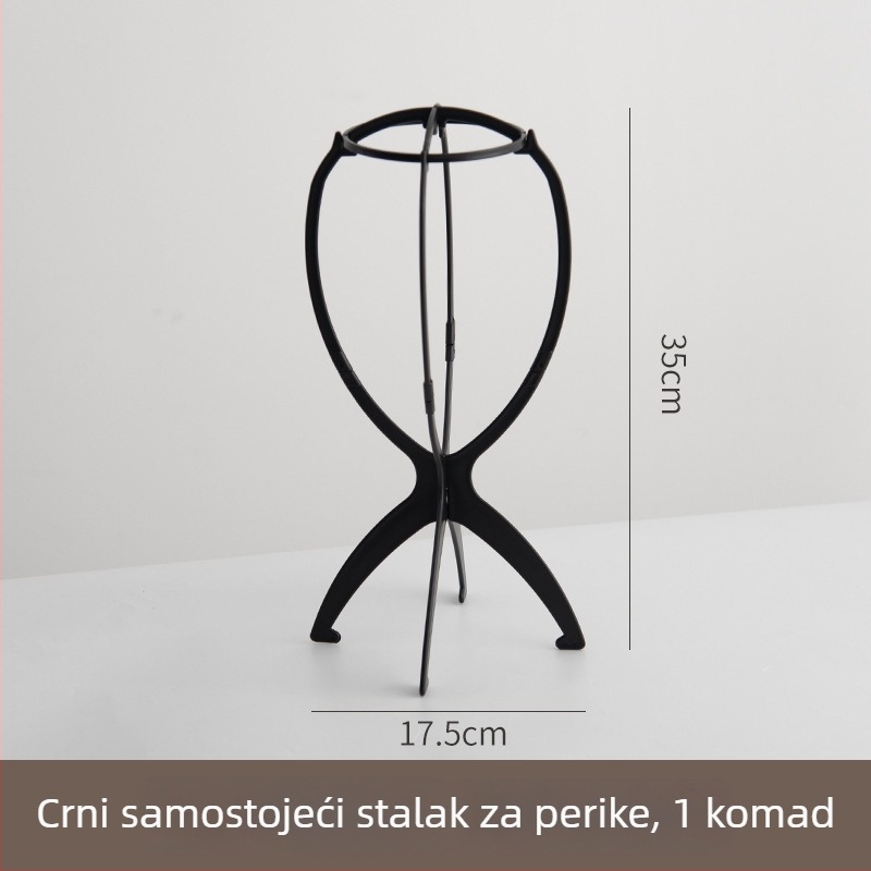 Stalak za periku za kućnu upotrebu, dodatak za njegu i stiliziranje, prijenosno vješanje, alat za muški cosplay