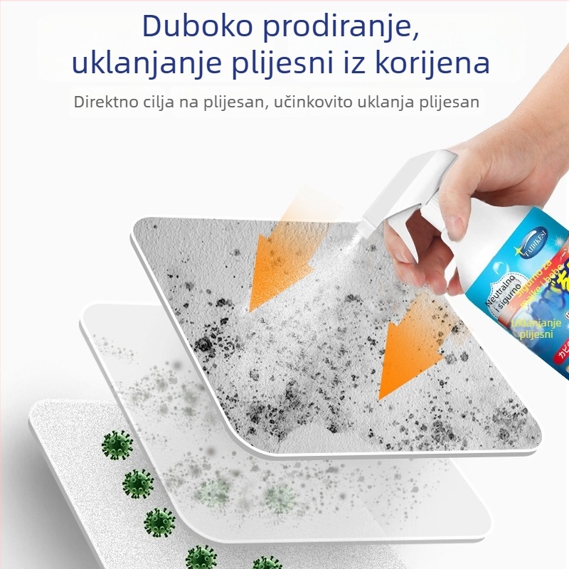 Sprej za uklanjanje plijesni za zidove, hladnjake i brtve perilice