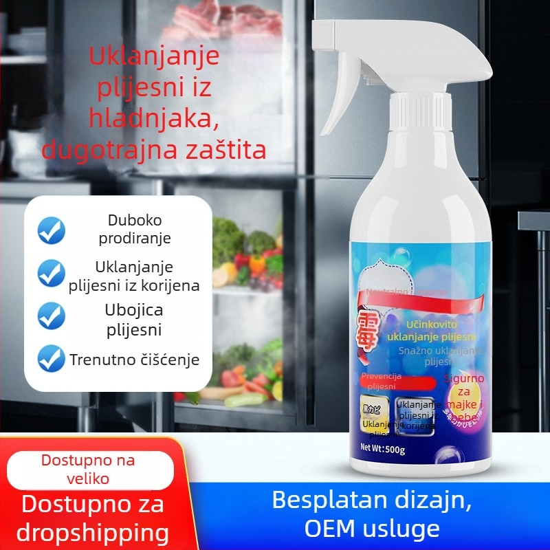 Sprej za uklanjanje plijesni za zidove, hladnjake i brtve perilice