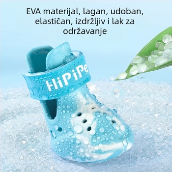 Lagana perforirana obuća za pse za proljeće i ljeto, protuklizna s reflektirajućim Velcro remenom