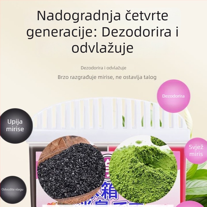Dezodorant s aktivnim ugljem za čišćenje hladnjaka i uklanjanje mirisa