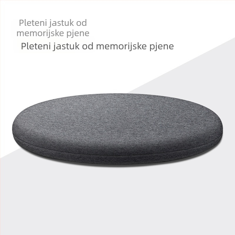 Kružni jastuk od memorijske pjene, japanskog stila, deblji za zimu, pogodan za dugo sjedenje u uredu i kod kuće, na kauču ili tatamiju.