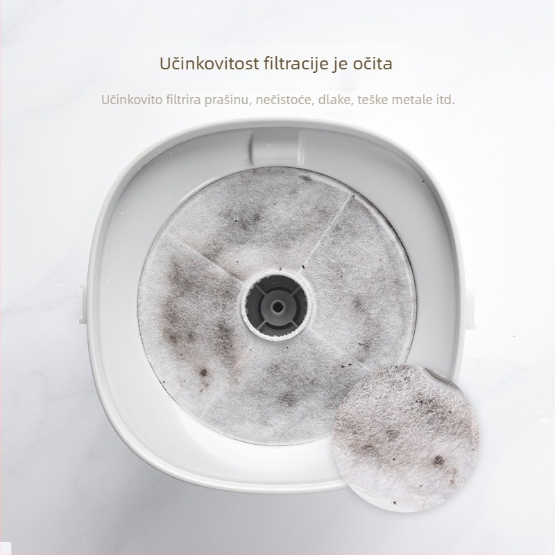 YXPET Filter za posudu za vodu mačaka, 2 komada filtera od smole i aktivnog ugljena
