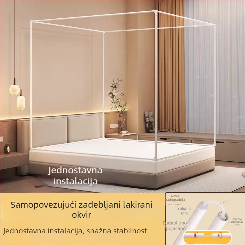Izuzetno debeli stalak za mrežu protiv komaraca – komplet, ojačana nosač, 1,8 m, za kućnu upotrebu