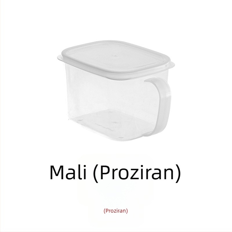 Kutija za pohranu u hladnjaku s ručkom i poklopcem, za kuhinju i zamrzivač, otporna na mirise i očuvanje svježine