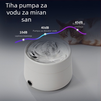 Dispenzer za vodu za mačke s konstantnom temperaturom, kružno filtriranje, tih i pametan automatski napoj vode
