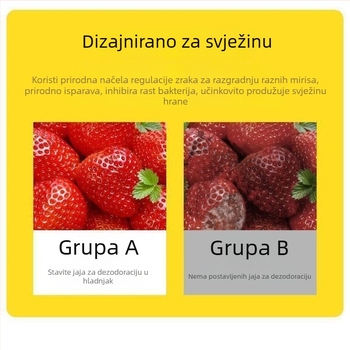 Dezodorans za hladnjak s aktivnim ugljem, narančastog mirisa, 32 g, paket od 4 kom, uklanjanje formaldehida