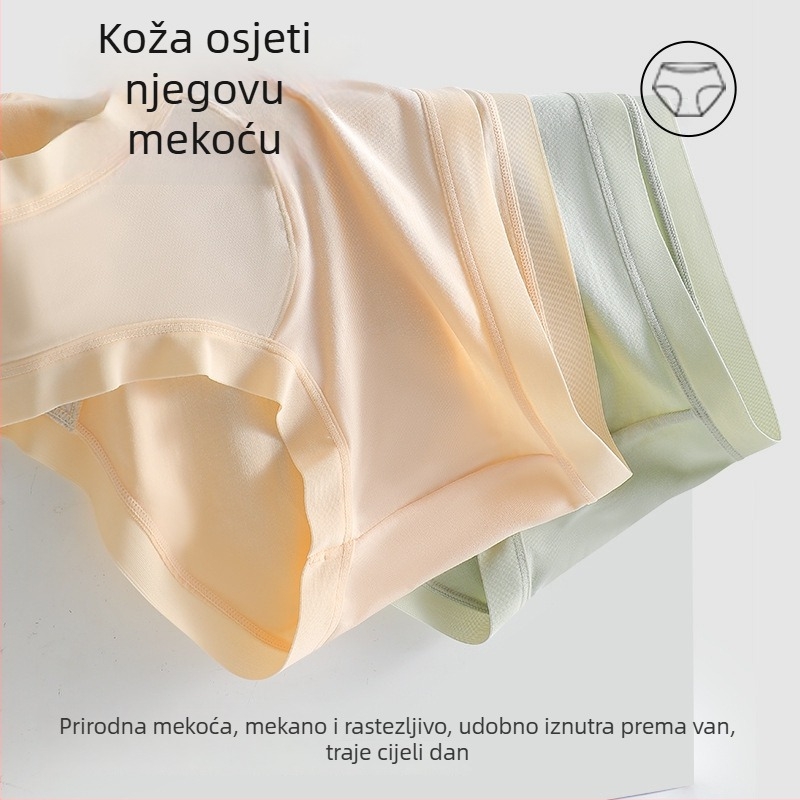 Antibakterijske ženske gaćice od modala, srednja talija, prozračne i mekane, podstava od 100% pamuka, ljetni trokutasti kroj