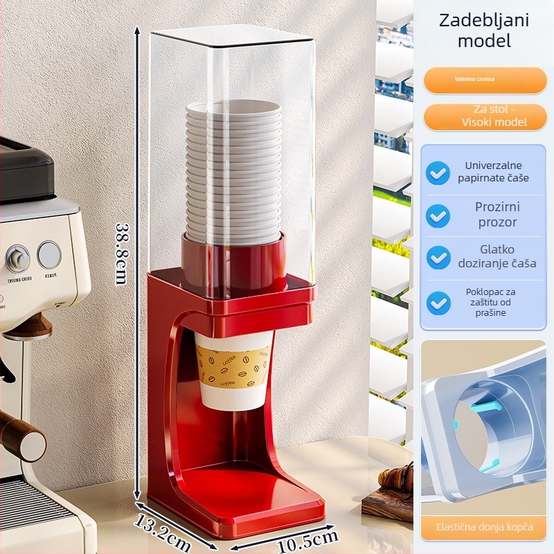 Zidni držač za jednokratne čaše – višenamjenski držač za čaše, bez bušenja