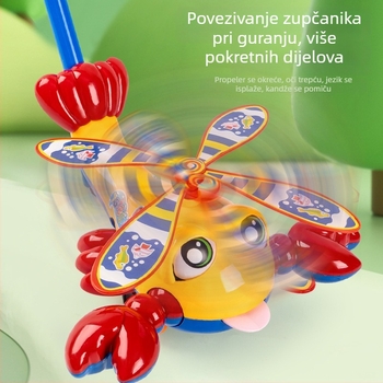 Igračka za hodanje za bebe s jednim držačem – pogonska igračka s dizajnom jastoga