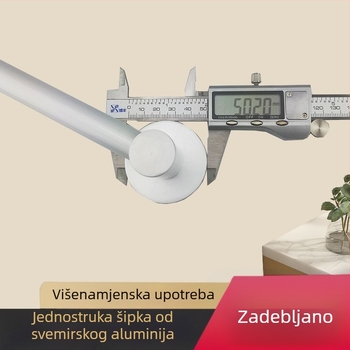 Držač ručnika od Space aluminija za kupaonicu, produžena jednoručna šipka