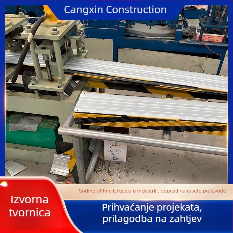 Podna upozoravajuća traka od aluminijskog legura s rubom za pod i vanjskim okvirom