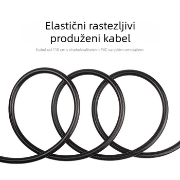 Zamka s kombinacijom za brdski bicikl, čelični kabel, protiv krađe, univerzalna oprema za biciklizam