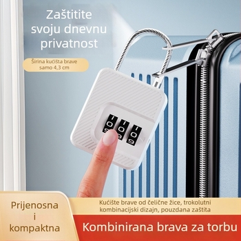Brava s čeličnim žicom i kodom za ormariće, prtljagu, torbe, ruksake i bicikle – sigurnost djece