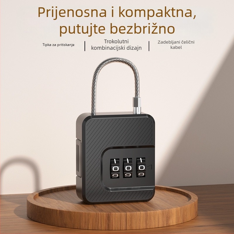 Brava s čeličnim žicom i kodom za ormariće, prtljagu, torbe, ruksake i bicikle – sigurnost djece