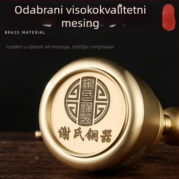 Bakrena vodena lula s prenosnim bakrenim stabom, perivi odvojivi mosadni filter, trostupanjski sustav filtracije: grubo, srednje, fino