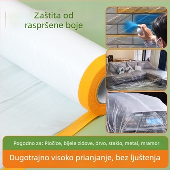 Prozirna debela folija za zaštitu od prašine namještaja – potpuno pokriće za kućnu upotrebu