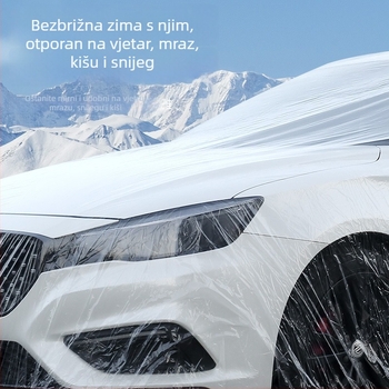 Jednokratna navlaka za auto za četiri godišnja doba, zaštita od sunca, kiše i prašine, potpuno prekrivanje, otporno na tuču