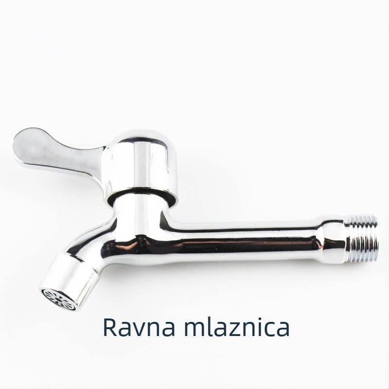 Zidna slavina za perilicu rublja, hladna voda, dvostruka uporaba, brzo otvaranje mlaznice, produžena debela mlaznica