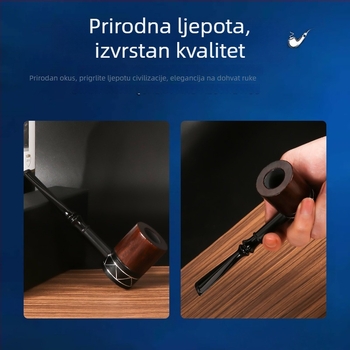 Nova klasična lula od Bahu drveta s tankim metalnim stemom, odvojivim stemom