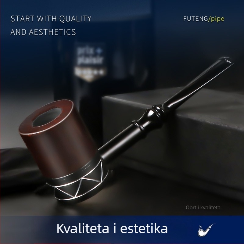 Nova klasična lula od Bahu drveta s tankim metalnim stemom, odvojivim stemom