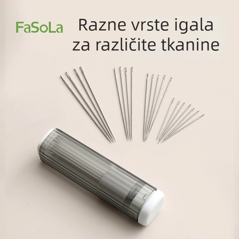 FaSoLa magnetska kutija za igle i prijenosni set za ručno šivanje — igle za šivenje i brod, cijev za igle te alat za uklanjanje šavova