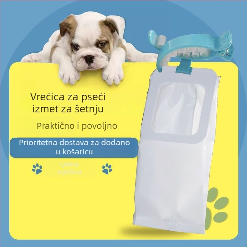 Automatski sakupljač otpadaka za kućne ljubimce tijekom šetnje, s vrećicama za otpad i alatom protiv prljavštine